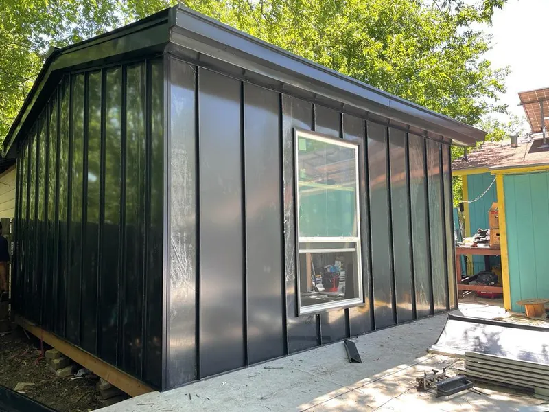 Black standing seam metal wall panels for Metal Roof Installation in Mayfield Heights